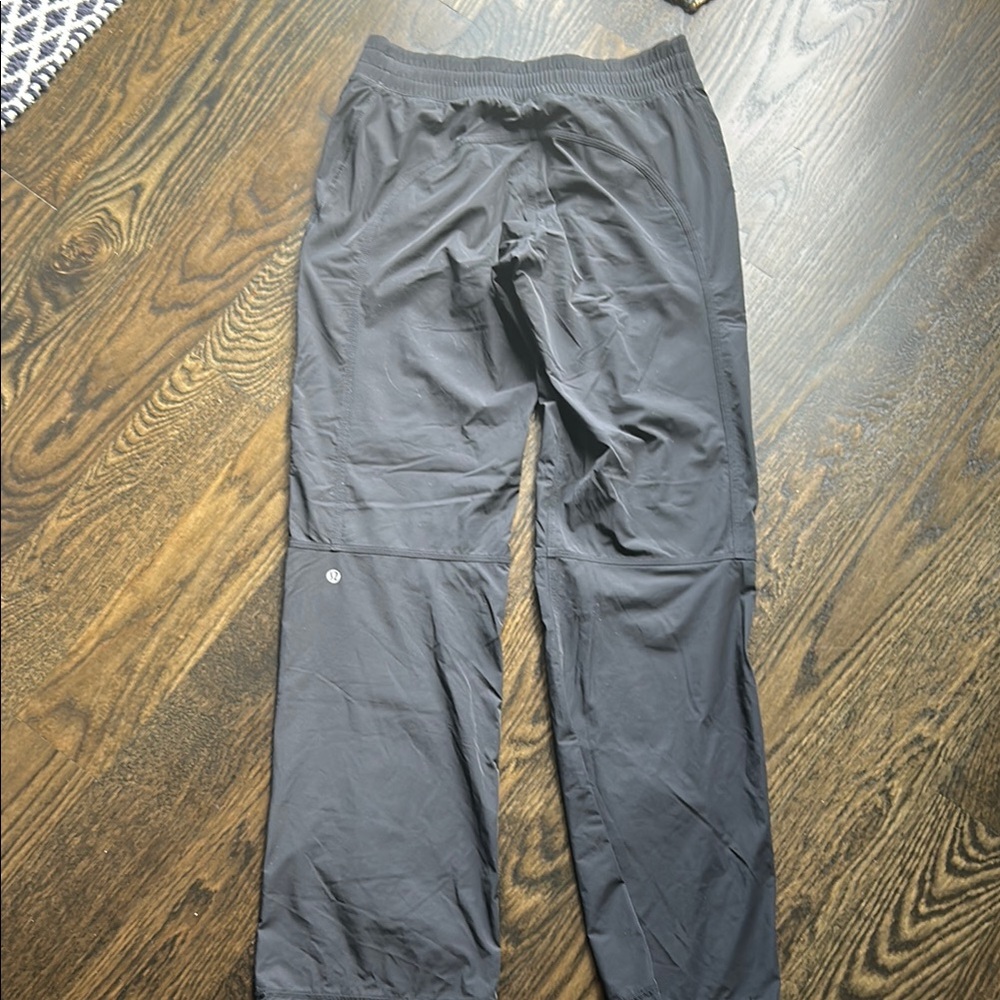 Lululemon Black Track Pants with Relaxed Fit and Matte Finish